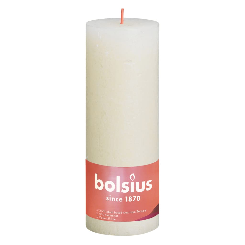 Bolsius Bolsius Stollen Shine 4 St rustic 190x68 mm měkká perla barevná