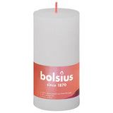 Bolsius Bolsius Stollen Shine 8 St Rustic 100x50 mm oblačno bela