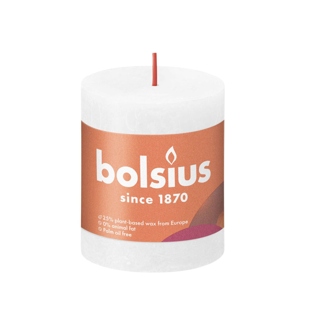 Bolsius Stub Candle 8x6,8 cm wäiss