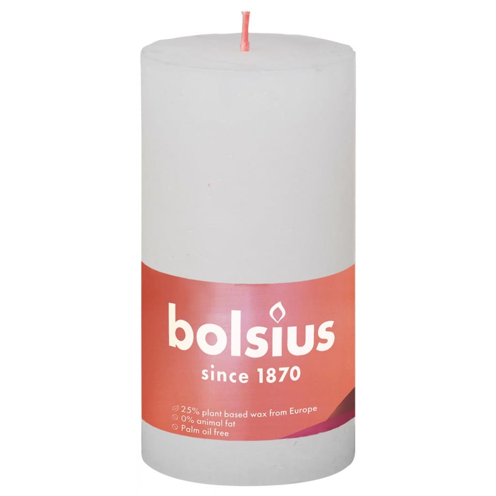 Bolsius Bolsius Stollen Shine 4 St Rustic 130x68 mm Cloud White