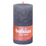 Bolsius Bolsius Stollen Shine 4 St Rustic 130x68 mm Twilight Blue