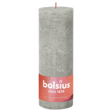 Bolsius Bolsius Stollen Shine 4 St Rustiek 190x68 mm Sandy Gray