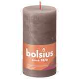 Bolsius Bolsius Stollen Shine 4 St Rustic 130x68 mm Rustic Taupe