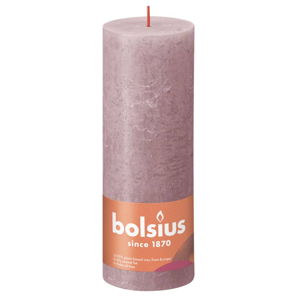 Bolsius Bolsius Stollen Shine 4 St Rustiek 190x68 mm Asche Rose