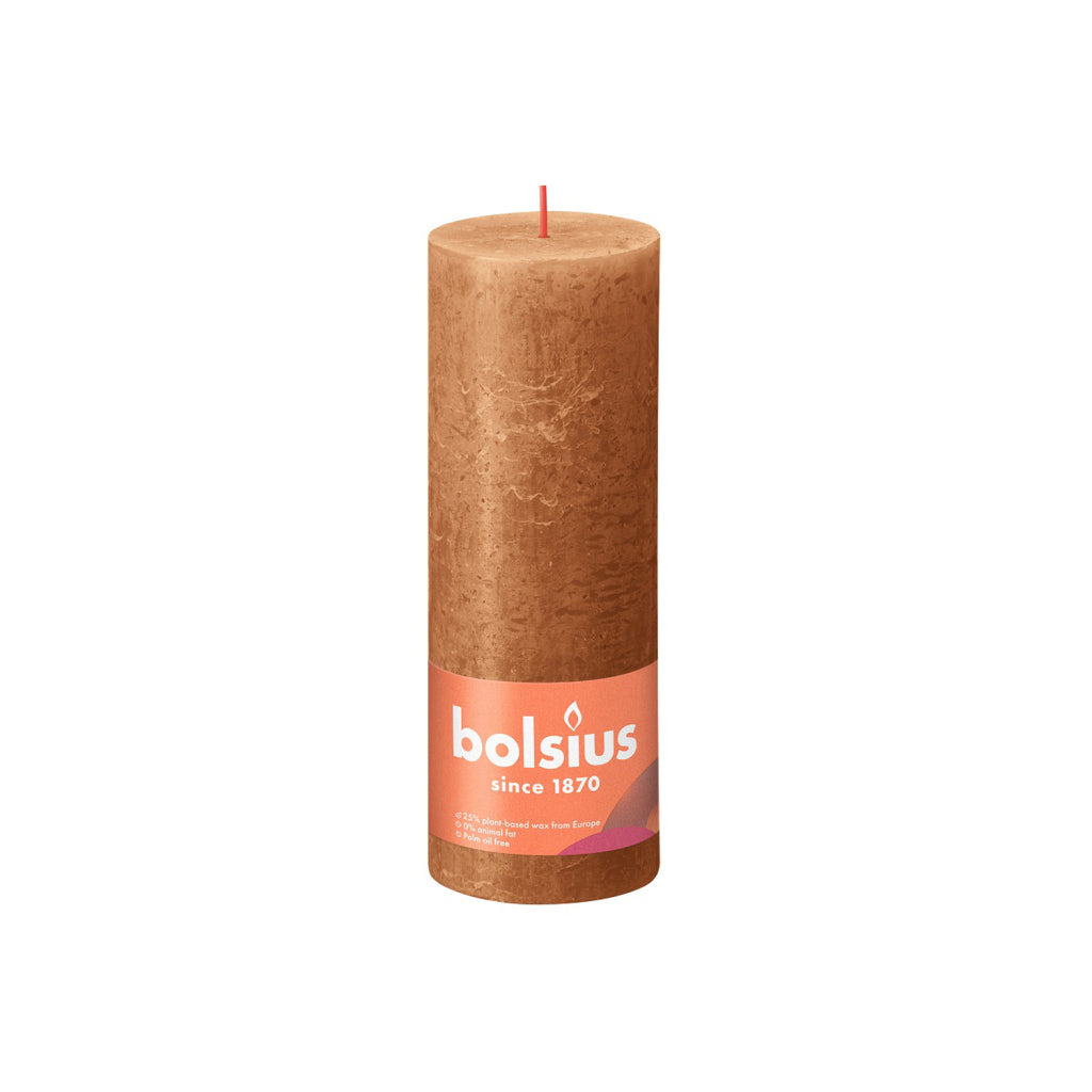 Bolsius Candle 19x6,8 cm krydret brun