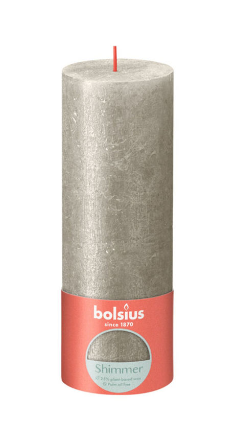 Bolsius Rustikkerze 190 68 Champagner