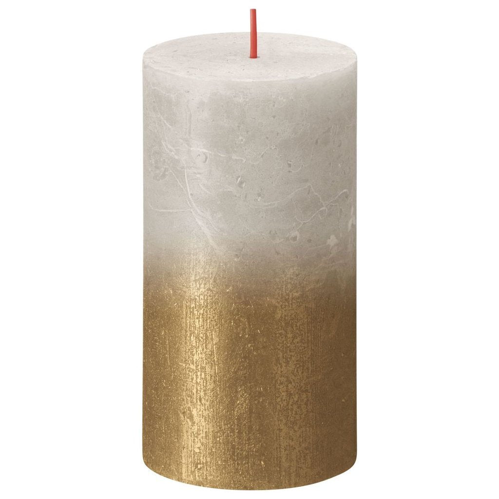 Bolsius Stub Candle Sunset 13x6,8 cm grigio oro