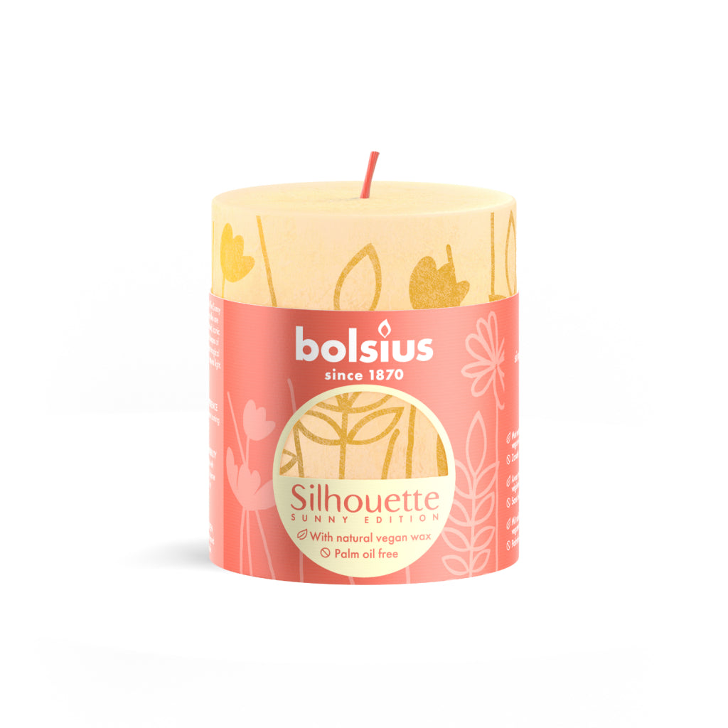 Bolsius Silhouette Stamp Candle Butter Gauge med tryck 8x6,8 cm