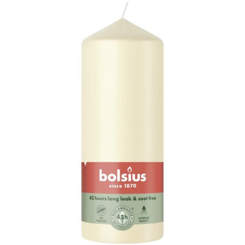 Bolsius Stumpenkerze 150 58 Soft Pearl