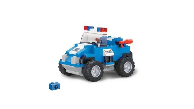 Sluban Spezialpolizei M38-B0183 S.W.A.T. Angriffspolizeiauto 121-teilig