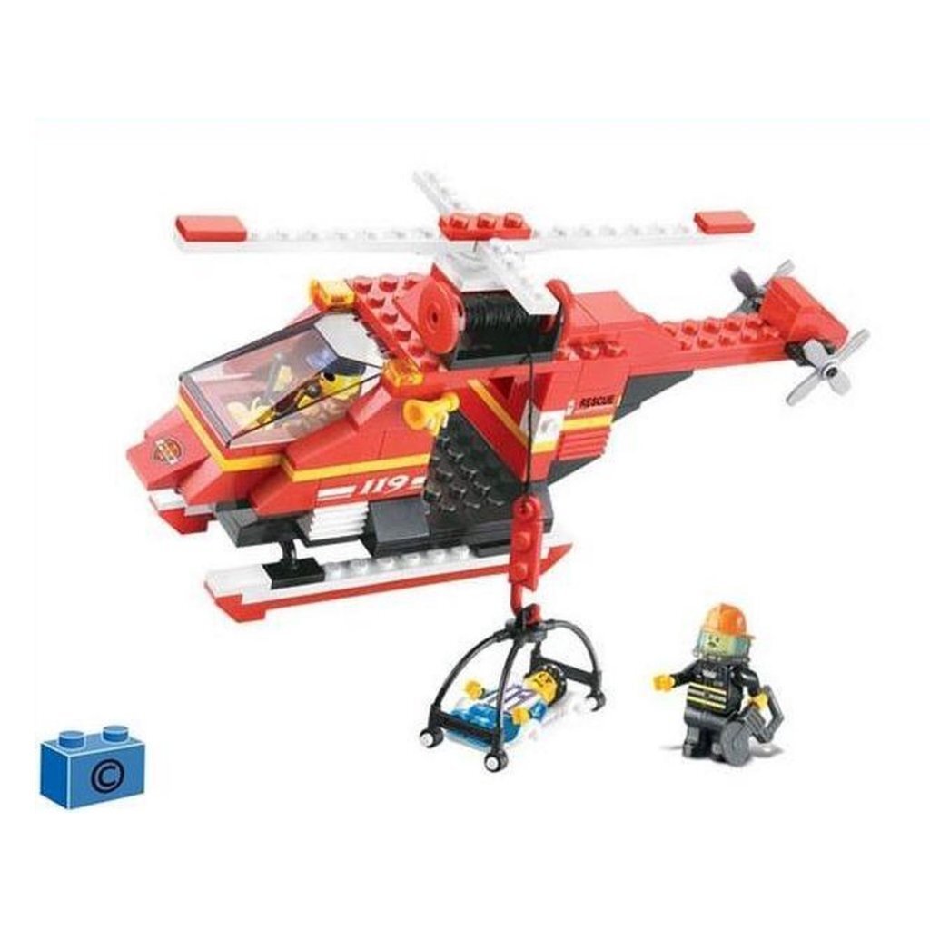 Sluban-Feueralarm-Feuerwehrhubschrauber