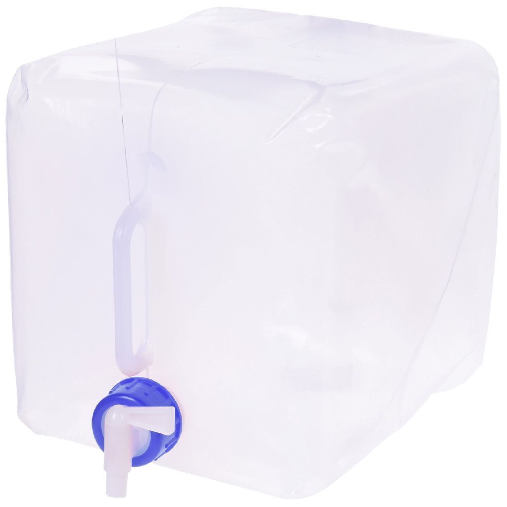 Tanque de agua plegable básico 10l azul blanco