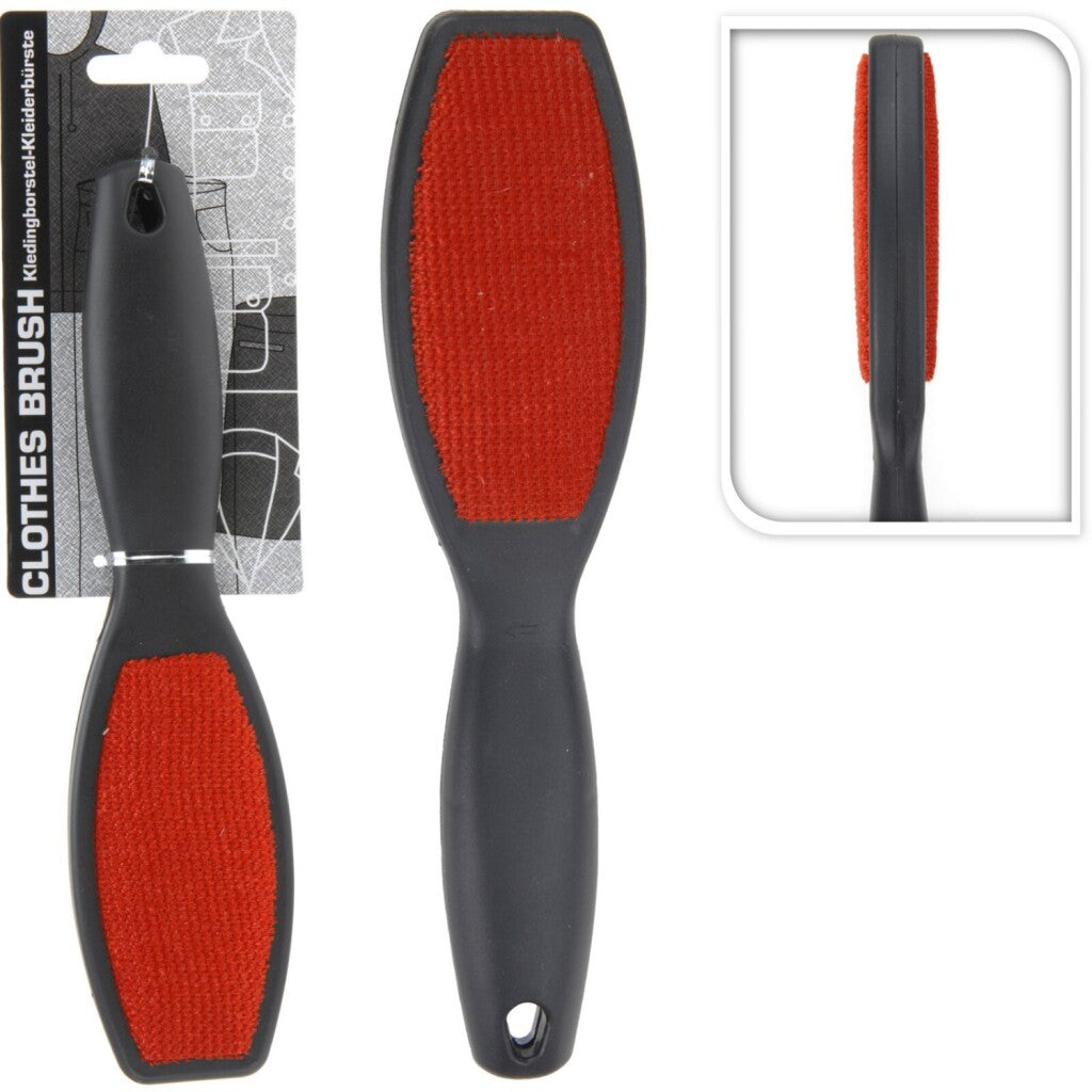 Basic Kleiderbürste 24,5 cm rot schwarz