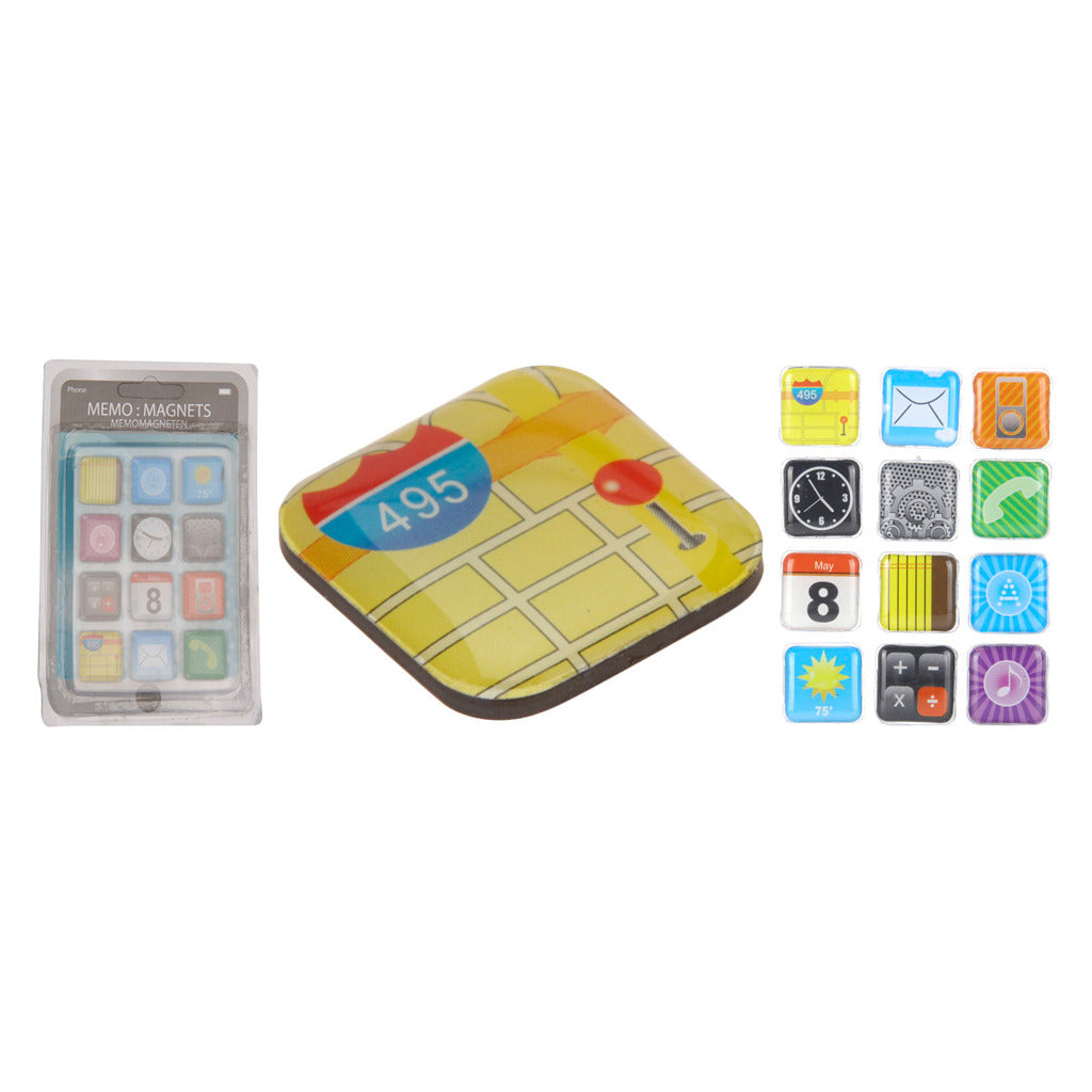 Grundlegende Symbole der Memo-Magnet-App