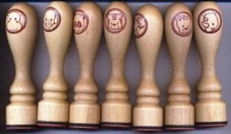 Dsp stempel wilde dieren met handvat 48