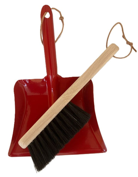 Kinder blik rood en kinderhandbor 24 cm