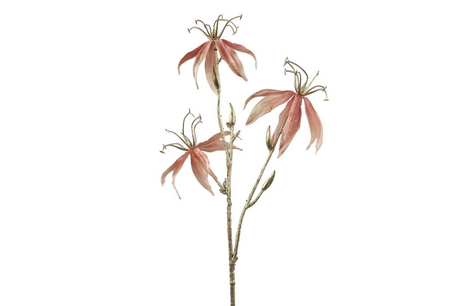 Countryfield kunstbloem gloriosa s roze 61cm