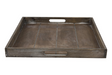 Countryfield dienblad vierkant claudina 40cm bruin