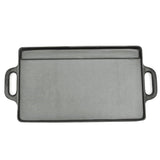 Vidaxl Grill Plate Cast Iron Double -cimile 38x23 cm 2 m