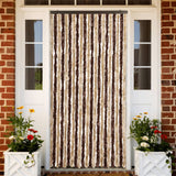 Vidaxl Fly Curtain 90x220 cm Chenille Beige og lysebrun