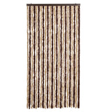 Vidaxl Fly Curtain 100x220 cm Chenille beige e marrone chiaro