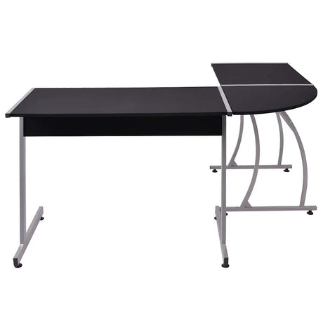 Vidaxl hoekbureau l-vormig zwart