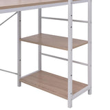Vidaxl bureau met boekenkast 4-laags eikenkleurig