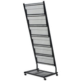 Vidaxl tijdschriftenrek zwart 47,5x43x133 cm a4