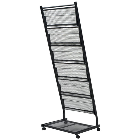 Vidaxl tijdschriftenrek zwart 47,5x43x133 cm a4