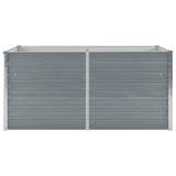 Vidaxl -Pflanzer erhöht 160 x 80 x 77 cm verzinkter Stahlgrau
