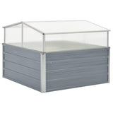 Vidaxl tuinkas 100x100x85 cm de acero galvanizado gris