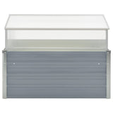 Vidaxl Tuinkas 100x100x85 cm verzinkter Stahl grau