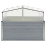 Vidaxl Tuinkas 100x100x85 cm verzinkter Stahl grau