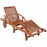 Vidaxl ligbed met tafel massief acaciahout
