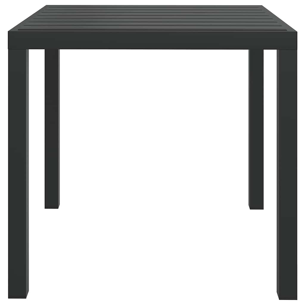 Vidaxl tuintafel 80x80x74 cm aluminium en hkc zwart