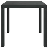 Vidaxl tuintafel 80x80x74 cm aluminium en hkc zwart