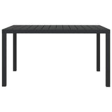 Vidaxl tuintafel 150x90x74 cm aluminium en hkc zwart