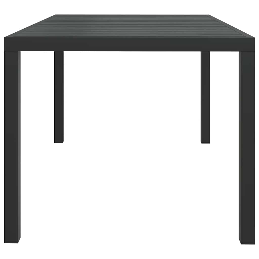 Vidaxl tuintafel 150x90x74 cm aluminium en hkc zwart