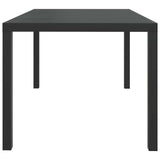 Vidaxl tuintafel 150x90x74 cm aluminium en hkc zwart