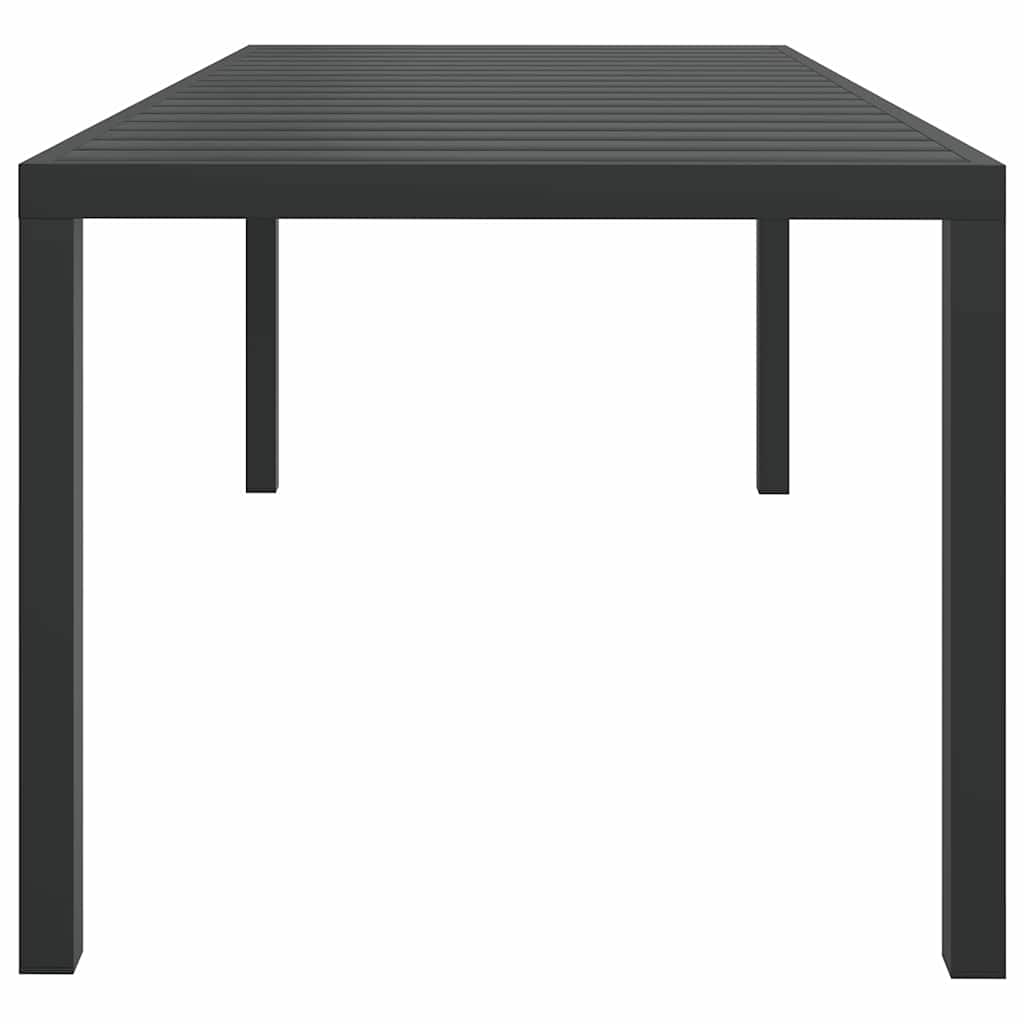 Vidaxl tuintafel 185x90x74 cm aluminium en hkc zwart