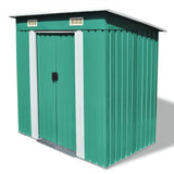 Vidaxl Garden Shed Metal Green