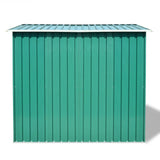 Vidaxl Garden Shed 257x205x178 cm kovová zelená