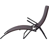 Vidaxl inklapbaar ligbed poly rattan bruin