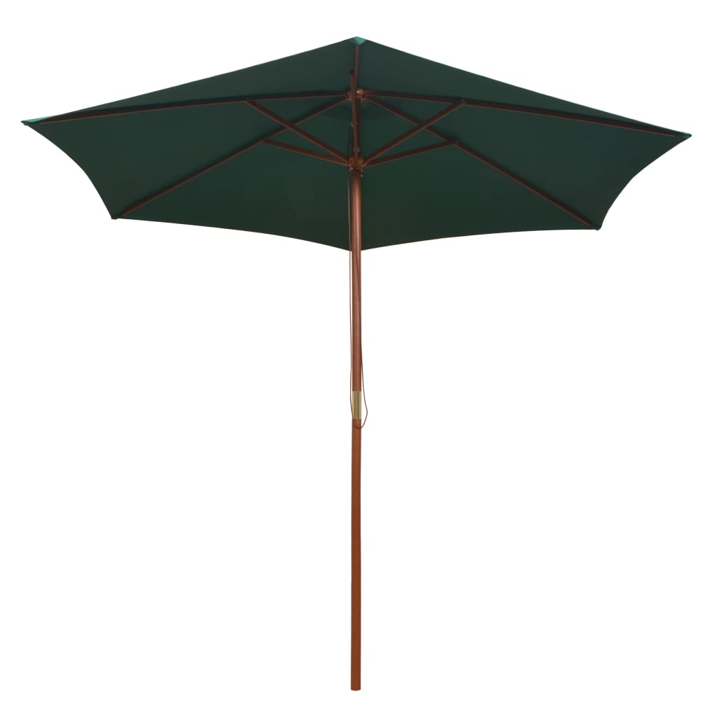 Vidaxl Parasol 270x270 cm trepolgrønn