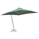 Vidaxl -schwimmendes Parasol mit Aluminiumpol 300x300 cm Grün