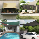 Vidaxl Sunshade Square 2x2 M Oxford Fabric Crème -farget