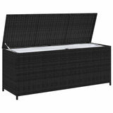 Vidaxl tuinbox 150x50x60 cm poly rattan zwart