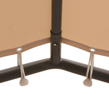 Vidaxl Arbor 3x3 m Stahl Beige