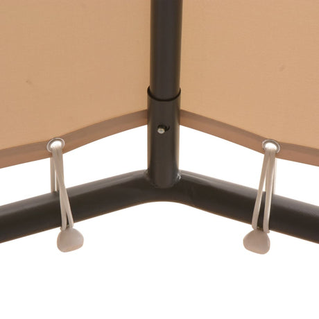 Vidaxl Arbor 3x3 m Stahl Beige