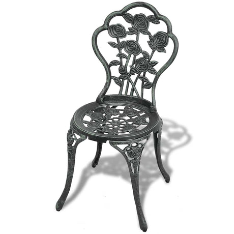 Vidaxl bistrostoelen 2 st gietaluminium groen